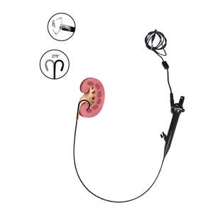 Ur&eacute;t&eacute;roscope m&eacute;tallique r&eacute;utilisable d'urologie &eacute;lectrique HD flexible
