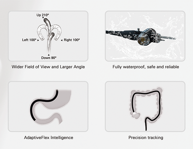 Syst&egrave;me d'endoscopie v&eacute;t&eacute;rinaire Portable, Endoscope tout-en-un int&eacute;gr&eacute; pour coloscope gastroscope