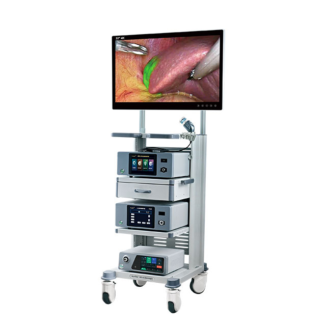 C&acirc;mera endosc&oacute;pica cir&uacute;rgica de fluoresc&ecirc;ncia 4K e torre de laparoscopia para cirurgia de tumor